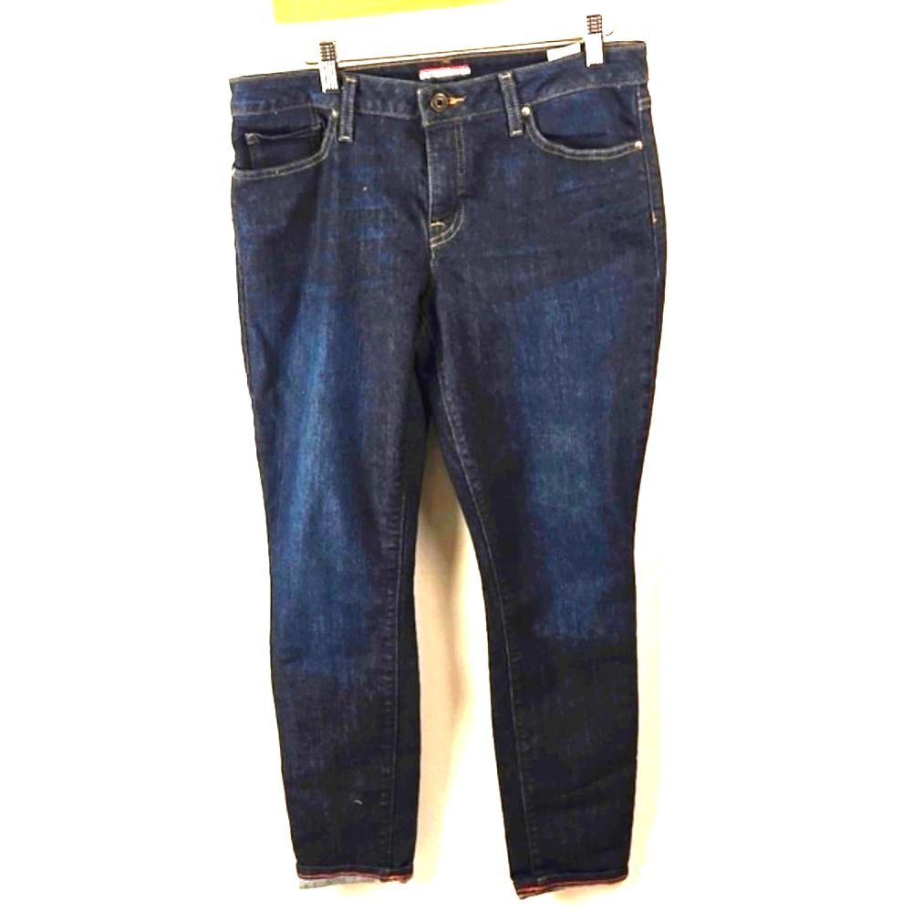 Tommy Hilfiger Womens Dark Blue Straight Leg Jeans Sz 10